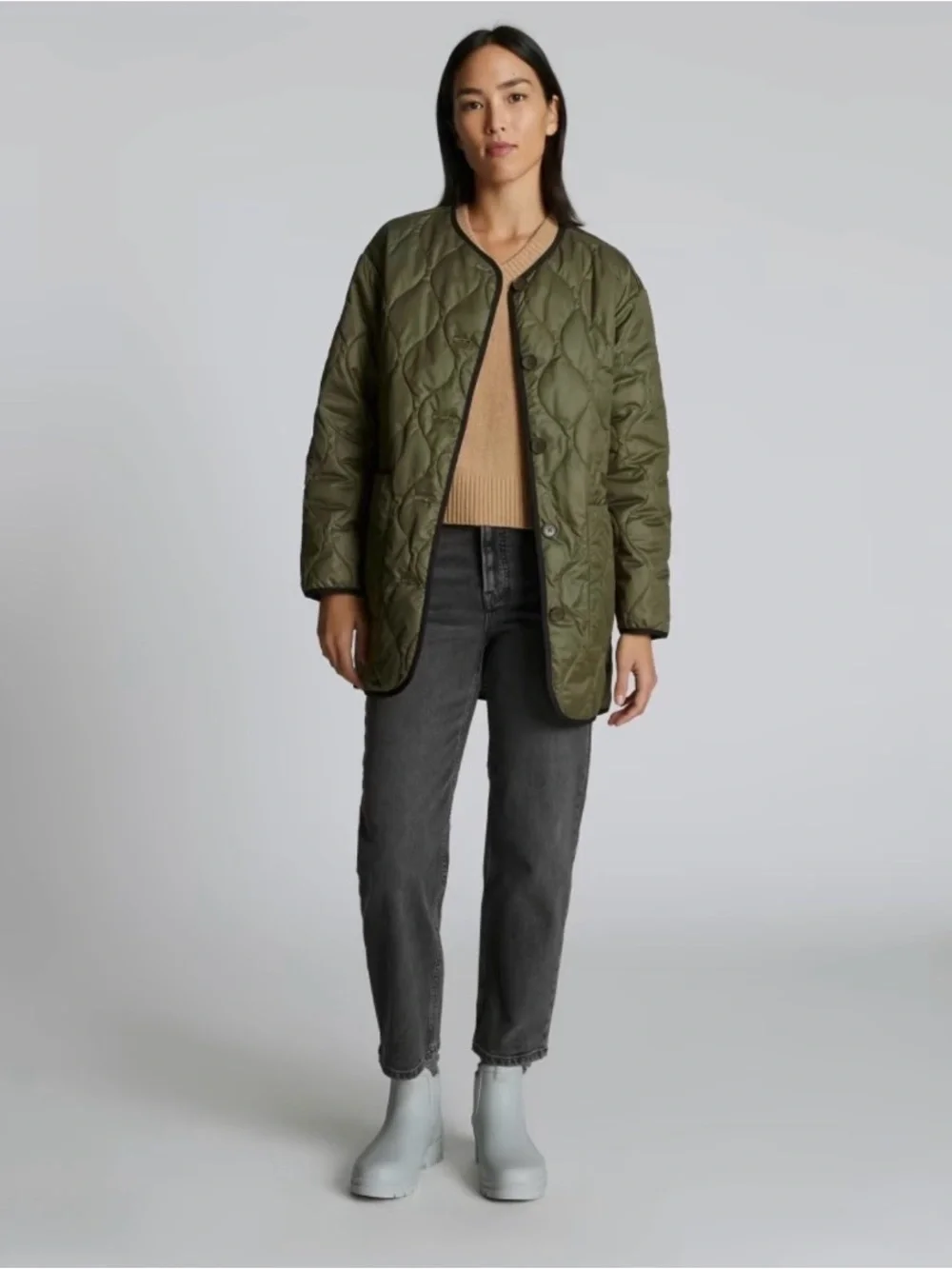 Everlane The Rain Boot in Sage